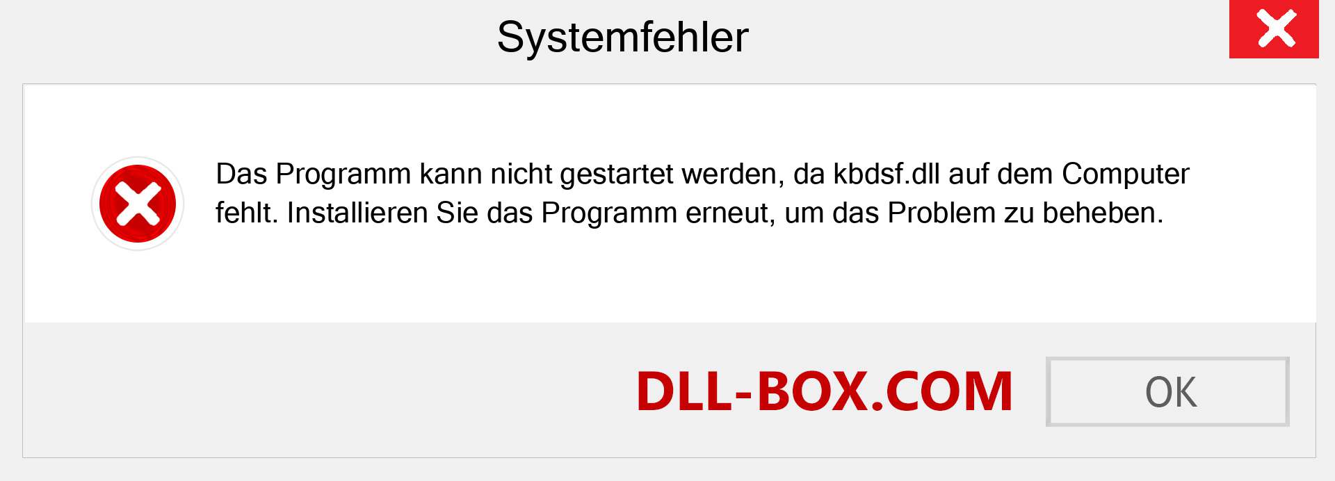 kbdsf.dll-Datei fehlt?. Download für Windows 7, 8, 10 - Fix kbdsf dll Missing Error unter Windows, Fotos, Bildern